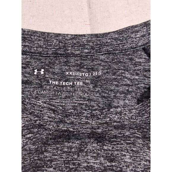 Under Armour XXL Men’s “The Tech Tee” Loose Headgear Grey Blend SS Shirt - Picture 8 of 8